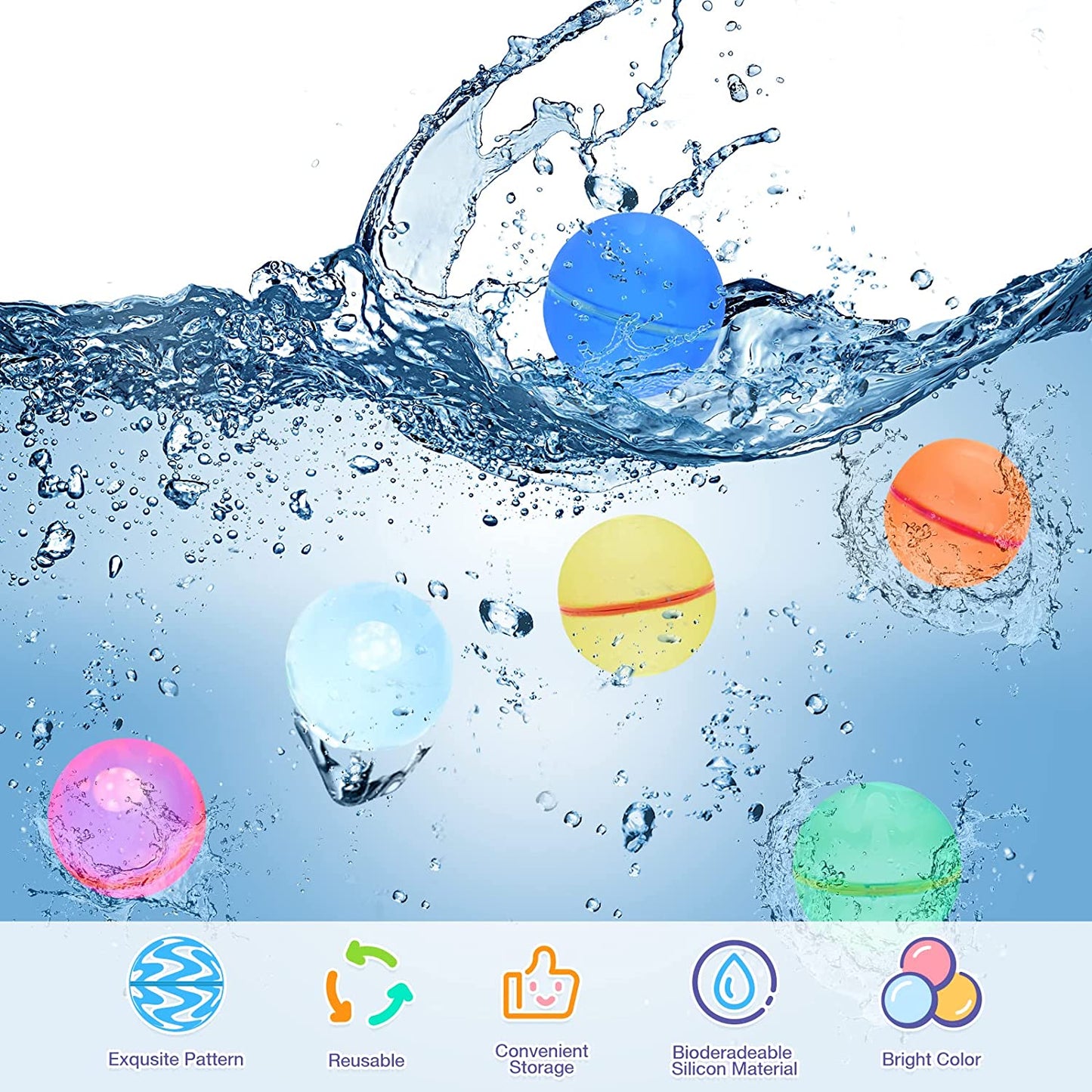 Electronic-Emporium™ - Reusable Water Balloons (12 pcs)